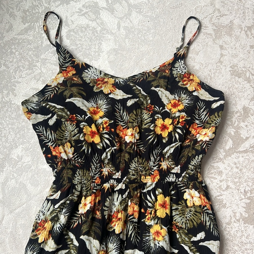 Suzy Shier Floral Jumpsuit
